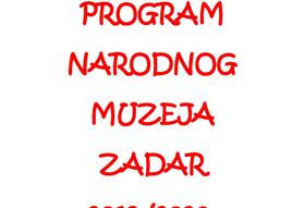 EDUKATIVNI PROGRAM NARODNOG MUZEJA ZADAR 2019./2020. 