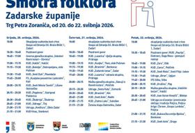 13. SMOTRA FOLKLORA ZADARSKE ŽUPANIJE 2026. 13. SMOTRA FOLKLORA ZADARSKE ŽUPANIJE 2026.